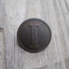 Civil War dug Confederate Infantry lined I coat button CS Chancellorsville relic
