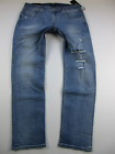 Mens 36x33 7 for all Mankind The Straight Tapered blue distressed jeans NWT