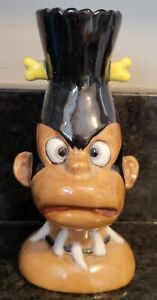 New ListingVintage Cave Man Monkey Head Vase UCAGCO Whimsical Monkey 6” Rare Unique Vase