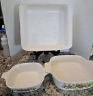 3 pc Set Vintage Corning Ware Spice of Life Casserole Baking Dishes P322,A1B,41B