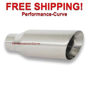 Stainless Steel Exhaust Tip Double Wall 2.5