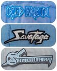 Savatage Iced Earth Sanctuary embroidered logo back patch heavy metal manowar