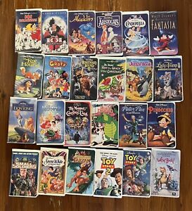 Disney Childrens’ Movies - VHS - Lot Of 24 - Used