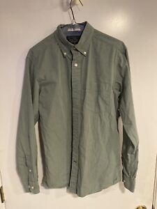 Nautica Shirt Men's LS Button Down Shirt Classic Fit Green