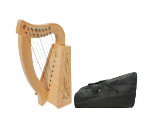 Roosebeck Lily Harp 8-string - Knotwork Design + Gig Bag