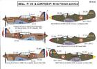 Berna Decals 1/32 BELL P-39 AIRACOBRA & CURTISS P-40 WARHAWK in French Service