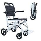 FOLDING TRANSPORT Wheelchair Ultralight Portable Travel Wheelchair Handbrake