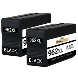 2PK For  HP 962XL Black (3JA03AN) Ink Cartridges