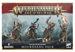 Warhammer Age of Sigmar Ogor Mawtribes Mournfang Pack 4-Citadel Miniatures 95-14