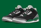 Nike Air Jordan 3 Retro Pine Green Size 10 CT8532-030 BLACK/SILVER/WHITE/GREEN