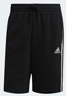 Adidas Essentials Fleece 3 Stripes Men's Black Shorts Small H20849 New w Tags