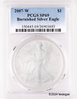 2007 W $1 Burnished American Silver Eagle PCGS SP69