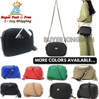 Elegant Pu Leather Satchel Quilted Shoulder Crossbody Bag Women Handbag Purse