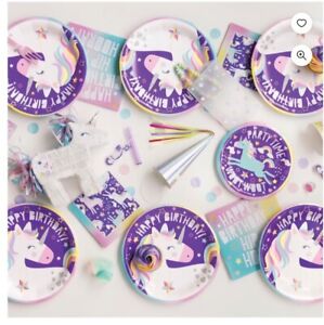 UNICORN Birthday Party Supplies Plates-Napkins-Tablecover-Cups-MORE- YOU CHOOSE!