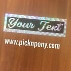SRV CUSTOM Style Sticker Decal Your Choice Of Letters Vaughan
