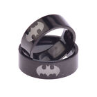 Fashion Men's Ring Black Batman Titanium 316L Stainless Steel Chic Polished Ring