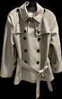 Coach Double Breasted Short Belted Khaki Trench Coat Women’s Size Large