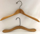 Wooden Hangers Heavy Duty Retro Decor Display Collectibles Lot of 2 Vintage