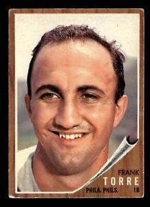 Frank Torre 1962 Topps #303 Philadelphia Phillies Gd-Vg