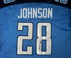 Chris Johnson Signed Tennessee Titans  Jersey JSA COA.