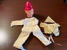 Vintage Hand Painted Circus Clown Doll Head & Jumpsuit & Send in the Clowns UFDC