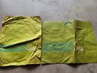 Vintage Green Sears Logo Shopping 2 Paper Bags one large w handle