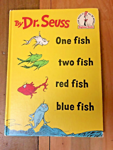 New ListingVintage 1960 Dr. Seuss Book Club - One Fish Two Fish Red Fish Blue Fish