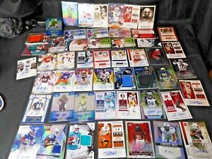 Football Wholesale Lot Autograph Game Used Jersey Relic Auto GU Insert Hot Pack