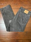 Vintage Levi's 560 Jeans Mens 38x30 Loose Fit Tapered Made in USA Black Denim