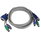 15ft KVM Cable PS2 Male to Male Mouse/Keyboard VGA Male to Male