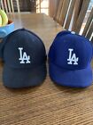 LA Dodgers hat caps New Era 59Fifty Fitted Size 7 3/4  Black or Blue MLB