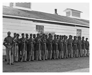 AFRICAN AMERICAN BLACK CIVIL WAR UNION SOLDIERS REGIMENT 1864 8X10 PHOTO