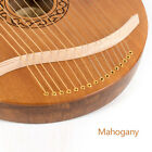 16 String Aklot Lyre Harp Mahogany Body With Tuning Key String Cartridge!