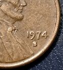 1974 S Lincoln Memorial Cent  RPM S/S Mint Mark Error Penny Circulated Uncert.