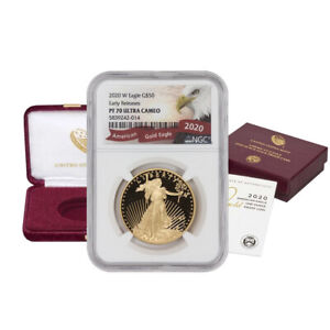 2020-W $50 Gold American Eagle NGC PF70UCAM Early Releases Proof Coin w/OGP