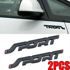 2PCS Emblem Badge Sticker 3D Metal SPORT Logo Car Trunk Fender Accessories Black (For: 2012 Toyota Camry)