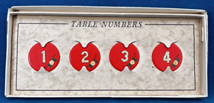 VINTAGE PLASTIC GLITTERED TABLE NUMBERS