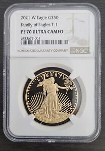 2021-W 1 oz Proof Gold Eagle (Type 1) PF-70 NGC
