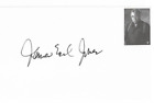 James Earl Jones Signed Autographed AUTO 3x5 Index Card Field of Dreams Vintage