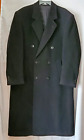 ZYLOS George Machado Mens Cashmere Blend Coat Overcoat Black Size 42R Yugoslavia