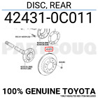424310C011 Genuine Toyota DISC, REAR 42431-0C011