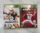 New ListingXbox 360 Games, NFL Madden 11 MLB 2K13, Lot Of 2 Games, Tested And Working