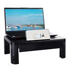 Black Monitor Stand Riser with Drawer Storage for Computer, Laptop,PC,for Hom...