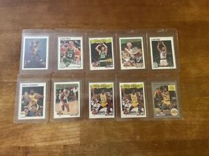 1991 NBA Hoops Michael Jordan, Magic Johnson And Larry Bird Basketball Card Lot