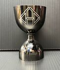 Hennessy Cognac Double Bell Jigger - Gunmetal Black - Cocktail Bar Accessory New