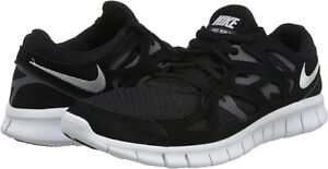 Nike Free Run 2 Black White Dark Grey - Size 8.5 Men's - BRAND NEW
