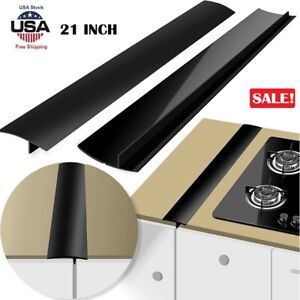 2× Silicone Stove Counter Gap Cover Oven Guard Spill Seal Slit Filler 21'' USA