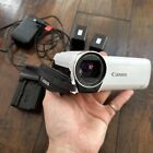 Canon Vixia HF R800 HD Camcorder, White, 32x Zoom, WORKS! 2 Batteries