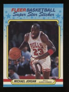 New Listing1988 Fleer Basketball Sticker #7 Michael Jordan Chicago Bulls HOF
