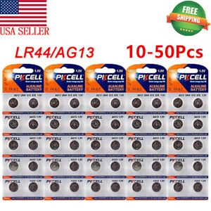 10-50X LR44 Button Cell 1.5V Alkaline Battery AG13 A76 357 Watch Toy Calculator